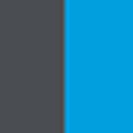 Charcoal Grey / Cyan Blue